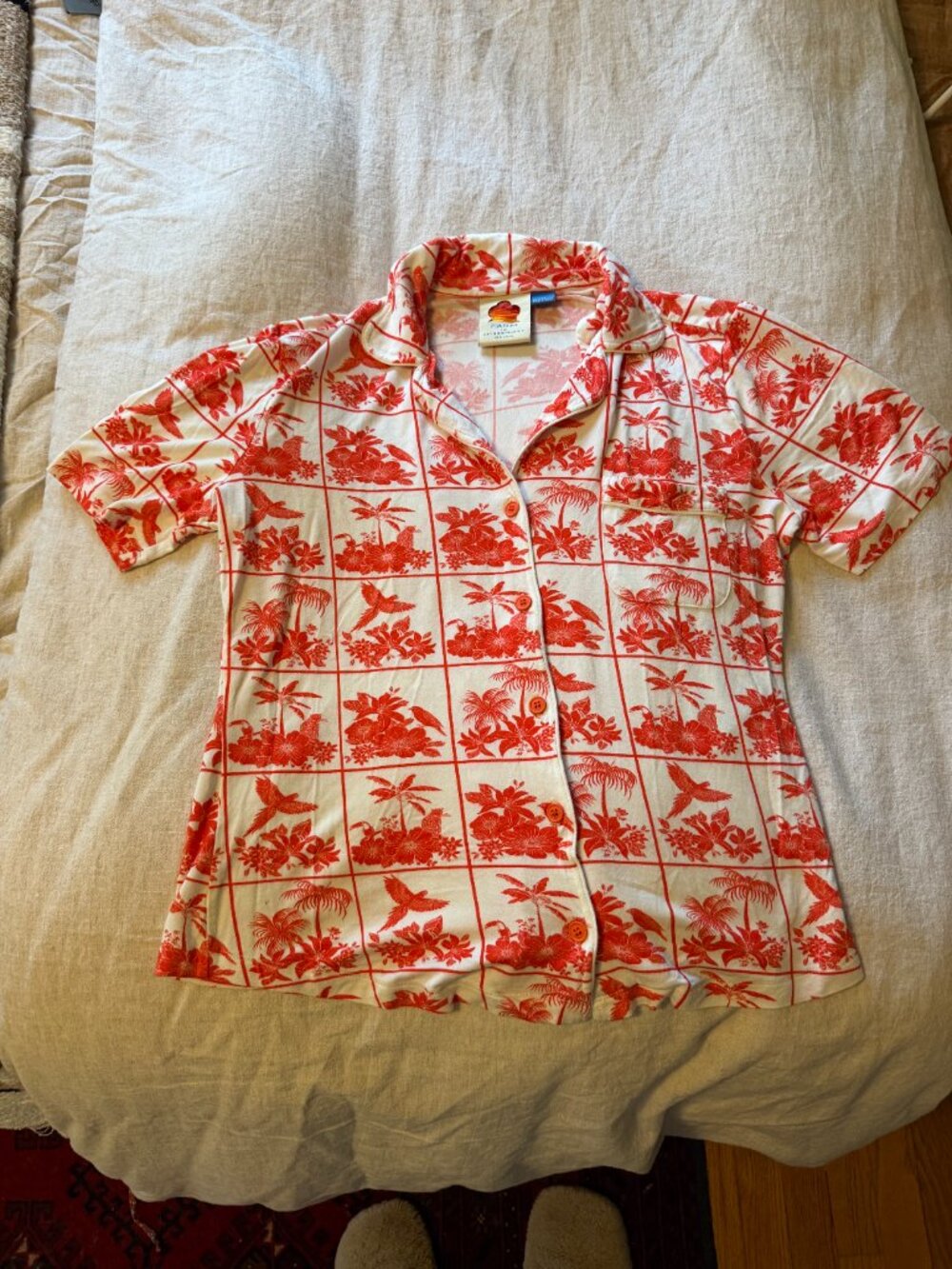 Farm Rio Tropical Tile Pajama Set - Picture 5 of 8